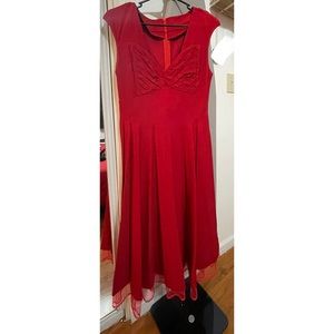 Women's Elegant Casual Vintage V Neck Sleeveless Cocktail Party Dress